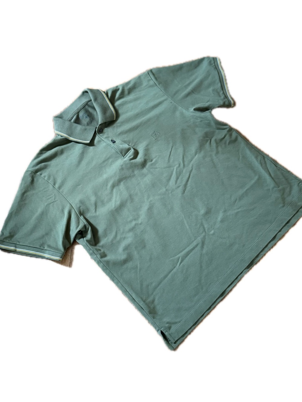 JW Anderson Uniqlo Men’s XL Polo Shirt Green Short Sleeve Cotton Casual Golf